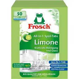 Таблетки для посудомийних машин Frosch Лимон 50 шт. (4001499947315)