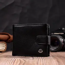 Чоловічий шкіряний портмоне ST Leather 11,3х9,5х2 см acs0028280 - мініатюра 7