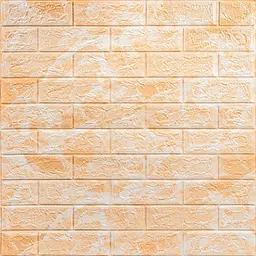 Декоративна 3D панель Sticker Wall самоклейка 700x770x3мм Мармур жовтий 062-3 SW-00000694