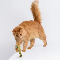 Іграшка для котів Barksi Шпроти з котячою м'ятою та дзвіночком 16.5 см 3 шт. - мініатюра 9