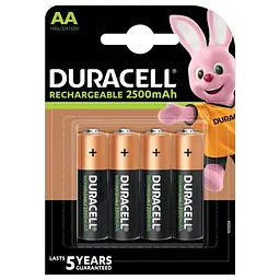 Акумулятор Duracell DX1500 Ni-MH AA/HR06 2500 mAh BL 4 шт. (3121)