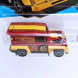 Базова машинка Hot Wheels Truckin Along Drift-Ender червоно-помаранчева (5785) JJH90-N521 - мініатюра 4