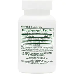 Вітамін С Nature's Plus 1000 мг з уповільненим вивільненням 60 таблеток (NTP2300) - мініатюра 2