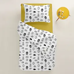 Дитяча постільна білизна в ліжечко ANIMALS CS2, білий (AnimalsBlackWhite_Marmalade94_140) - мініатюра 2