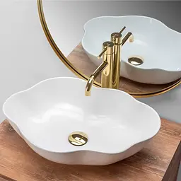 Умивальник Rea Pearl 51x38 white (REA-U0265), Глянцева - мініатюра 2
