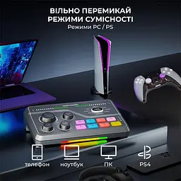 Аудіомікшер Fifine SC8 - мініатюра 12