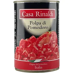 Томати Casa Rinaldi Polpa di pomodoro шматочками у власному соку 400 г