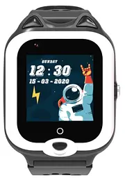 Смарт-годинник дитячий Wonlex KT22 4G камера прослуховування геозона WI-FI GPS SIM Black (17004) - мініатюра 4