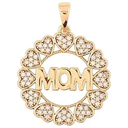 Кулон Xuping Позолота 18K «Колечко з сердечок з написом Мама» для ланцюжка до 5мм (262333)