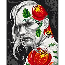 Картина за номерами Козак. Арт ©vyshnov_tattooart 10054-AC 40х50 см