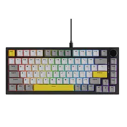 Ігрова механічна клавіатура Ajazz Ak820 / Дротове підключення / Moon Yellow Switch / Grey - мініатюра 2