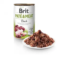Вологий корм для собак Brit Pate & Meat Duck 0,4 кг (курка та качка) - мініатюра 2