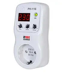 Реле напруги в розетку Novatec 3,5 кВт (універсальне)