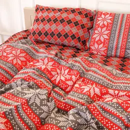 Комплект постільної білизни MirSon Бязь 17-0658 Jingle 110х140 см (2200009612121) - мініатюра 2