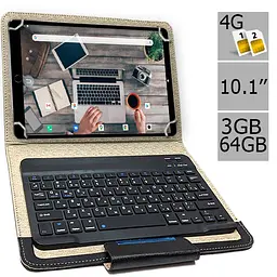 Планшет-телефон Hoozo MT Pad 364 LTE 3/64 Black + Чохол із Bluetooth клавіатурою - мініатюра 2