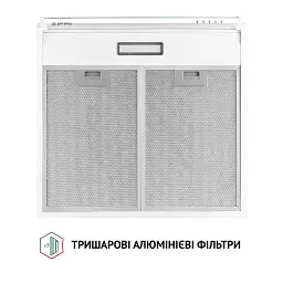 Витяжка плоска Perfelli PL 5144 W LED - мініатюра 7
