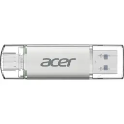 USB флеш накопичувач Acer 64GB UT300 USB-A/Type-C 3.2 Silver (BL.9BWWA.589)