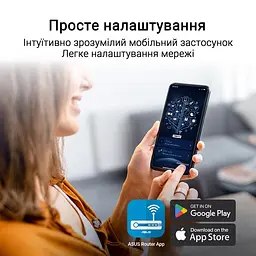 Роутер- маршрутизатор WiFi7 - Asus RT-BE50 (90IG09U0-MO3S00) BE36000 - мініатюра 8