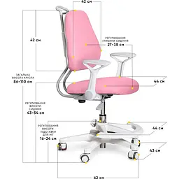 Дитяче крісло Evo-Kids Mio Ergo Pink (Y-507 KP) - мініатюра 3