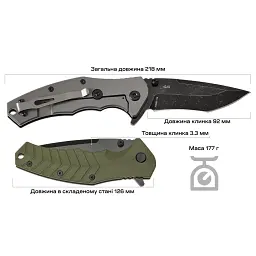 Ніж Skif Griffin II BSW Olive - мініатюра 9