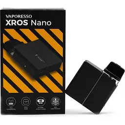 Под-система електронна сигарета Vaporesso XROS Nano Pod Kit 1000mAh 2ml Black (10256) - мініатюра 6