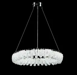 Сучасна підвісна LED-люстра L33038/500/1 LED (CH) - хром, 90 Вт, діаметр 50 см, від 12 до 18 м2 - мініатюра 3
