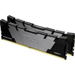 Модуль пам'яті для комп'ютера DDR4 64GB (2x32GB) 3600 MHz Renegade Black Kingston Fury (ex.HyperX) (KF436C18RB2K2/64) - мініатюра 2
