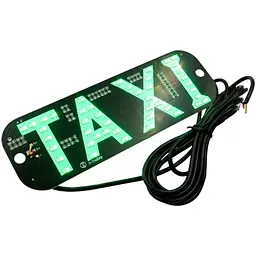 LED Табличка TAXI 12V Зелений 19 x 6 см (Без куріння)