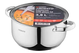 Каструля Ardesto зі скляною кришкою Gemini Gourmet Aosta 3.8л нержавіюча сталь kuh0014705 - мініатюра 5