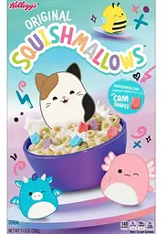 Сухий сніданок Kellogg's Squishmallows Breakfast Cereal Original with Marshmallows 328г - мініатюра 2