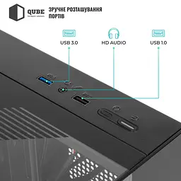 Корпус QUBE AQUARIUM ARGB Black (AQUARIUM_GBNU3) - мініатюра 11