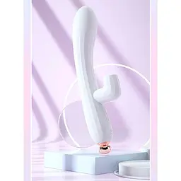 Вакуумний вібратор-кролик LILO "Emily" USB - Білий - Вібратори - мініатюра 4