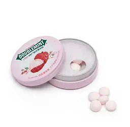 Драже Wrigley's Doublemint Crispy Mint Candy Lychee Flavor 25г - мініатюра 2
