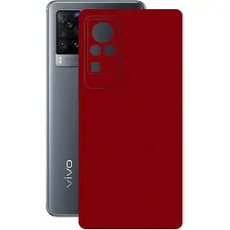 Захисна плівка StatusSKIN для Vivo X60 Pro 5G Корпус Вініл Металік червоний