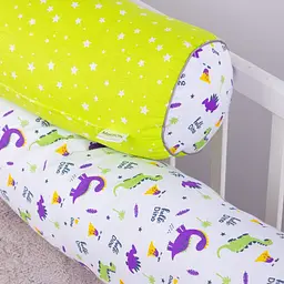 Валики-бортики MirSon Kids Time 18-0001 Hello Dino білі 2 шт. - мініатюра 5
