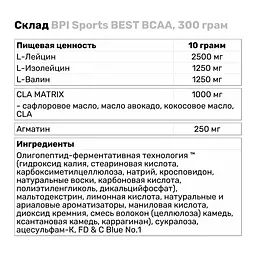 Амінокислота BCAA BPI Sports BEST BCAA Виноград 300 г - мініатюра 3
