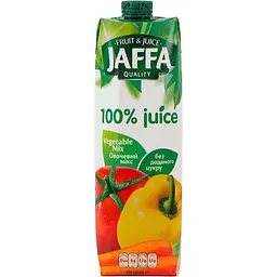 Упаковка соку Jaffa Овочевий мікс з м'якоттю 11.4 л (950 мл х 12 шт.) - мініатюра 2