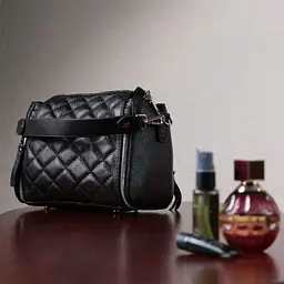 Сумка для жінок Vintage 22667 22х18х11 см Чорна - мініатюра 11