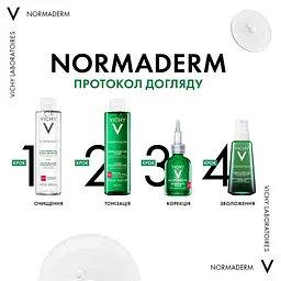 Міцелярна вода Vichy 3в1 Normaderm, для зняття макіяжу та очищення жирної чутливої шкіри обличчя та очей 200 мл (M3262021) - мініатюра 12