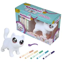 Набір для творчості Crayola Washimals Котик-велетень з фломастерами 5 шт. - мініатюра 2