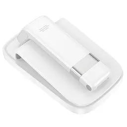 Підставка настільна-тримач для телефона Hoco HD8 Blackfish universal desktop holder білий - мініатюра 2