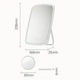 Дзеркало для макіяжу Jordan-Judy LED Makeup Mirror PRO 9.5" (NV662) - мініатюра 7