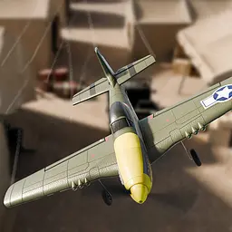Літак на радіокеруванні SCHE W551 Four-channel Stunt Fighter Green - мініатюра 3