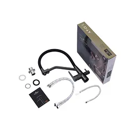 Змішувач для кухні з підключенням до фільтра Kroner KRP Edelstahl Klassisch - PVD03817BLK Графіт - мініатюра 9