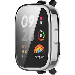 Чохол-накладка DK Silicone Face Case для Xiaomi Redmi Watch 3 (silver) - мініатюра 3