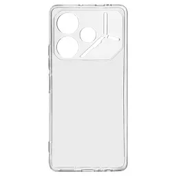 Прозрачный чехол для TECNO Pova 6 (LI7) с защитой камеры, тонкий, силиконовый, бесцветный, ударопрочный, противоударный бампер с закрытой камерой, ArmorStandart (ARM78222)