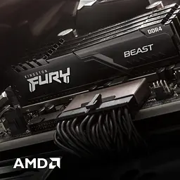Модуль пам'яті для комп'ютера DDR4 64GB (2x32GB) 3600 MHz Fury Beast Black Kingston Fury (ex.HyperX) (KF436C18BBK2/64) - мініатюра 11