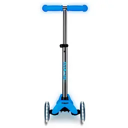 Самокат дитячий Micro Mini Deluxe Glow LED 3-колісний арктичний синій (MMD215) - мініатюра 4