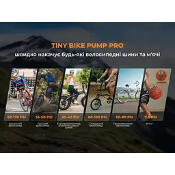Велосипедний міні насос електричний Flextail Tiny Bike Pump Pro, 120 PSI - мініатюра 49