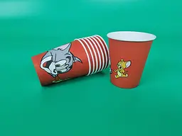 Паперові одноразові кольорові стакани об'єм 175 мл "Tom and Jerry" Маестро 50 шт/уп. - мініатюра 3